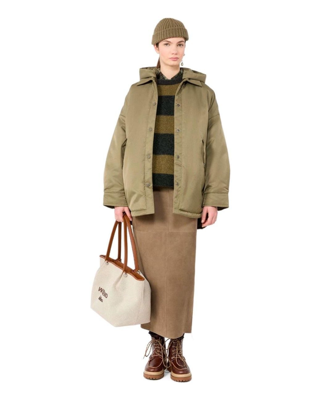 Weekend by Maxmara Green Gestreifter Pullover Tuono