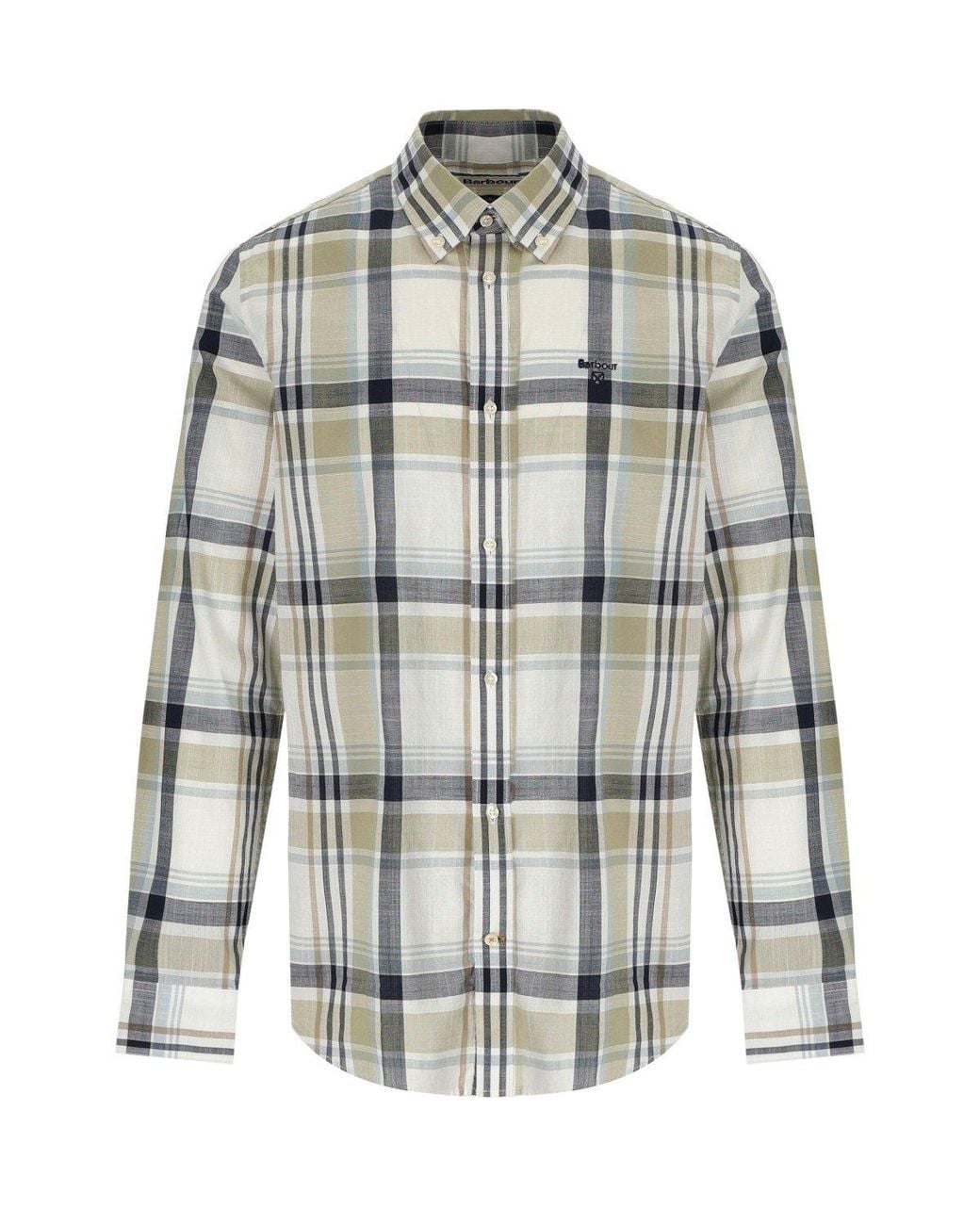 Barbour Gray Kidd Laurel Shirt for men