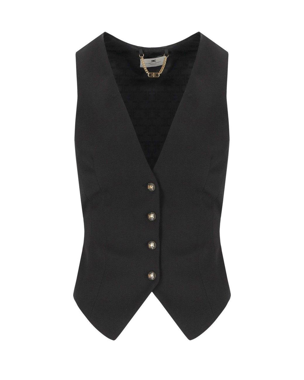 Elisabetta Franchi Black Vest