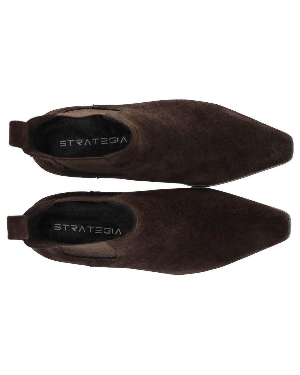 Strategia Brown Velour Suede Ankle Boot
