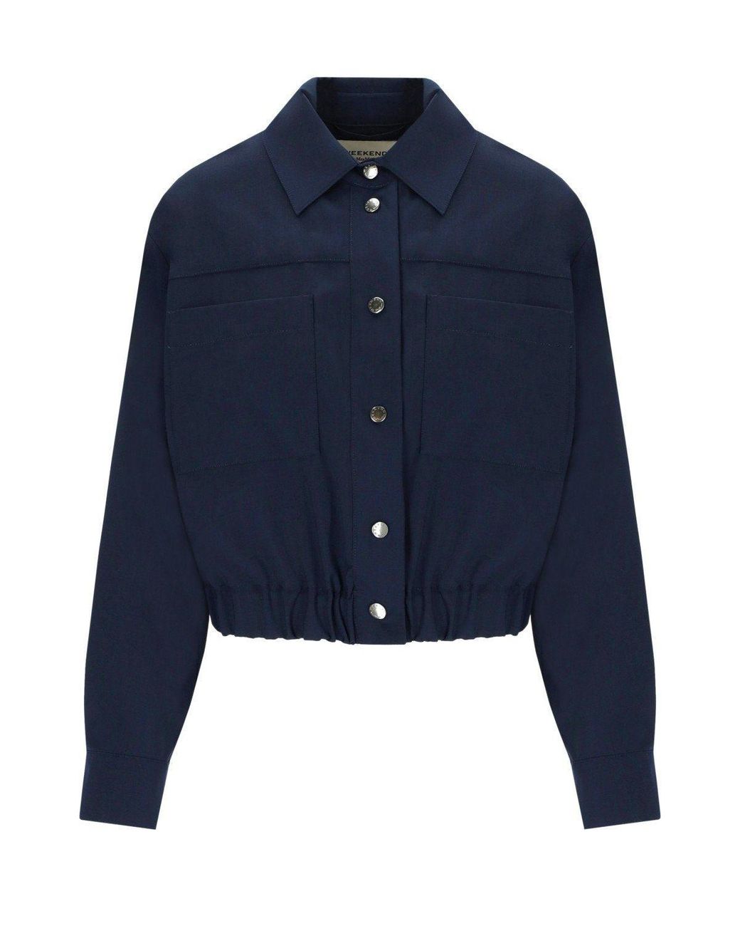 Weekend by Maxmara Blue Decano Shirt Jacket