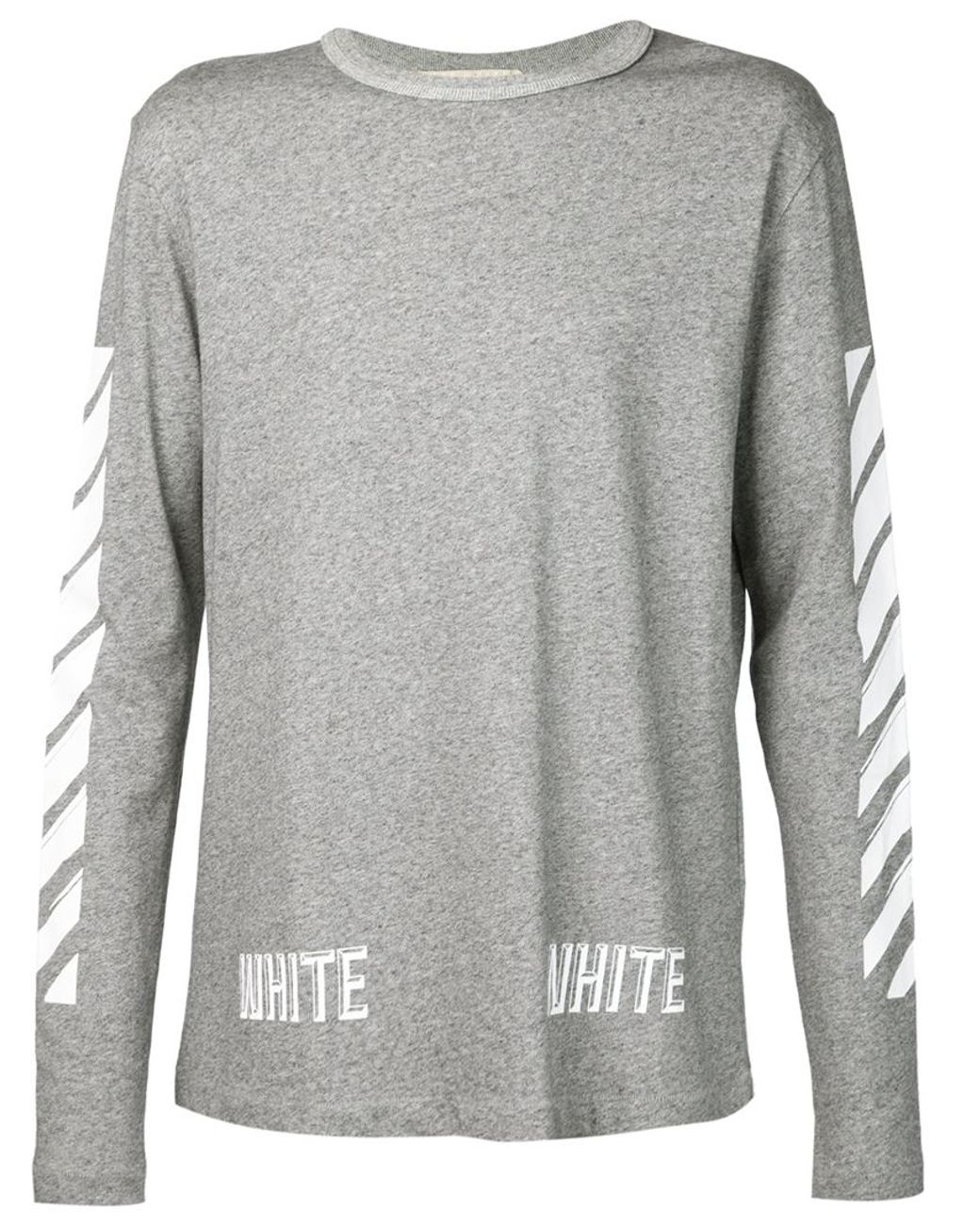 Off-White c/o Virgil Abloh Long Sleeve T-shirt in Gray for Men | Lyst