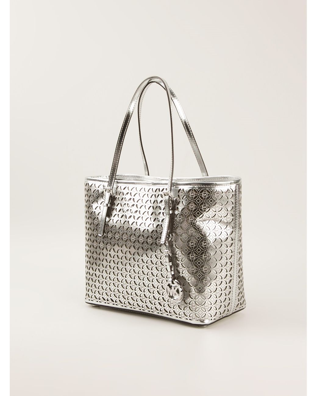 Buy Michael Kors Black MK Mirror Metallic Signature Delancy Large Shoulder  Bag Tote Handbag Purse Online at desertcartINDIA