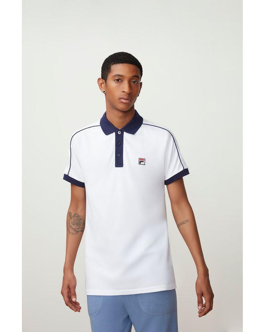 fila white polo
