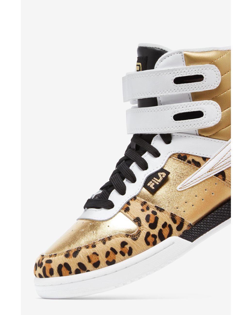 Metallic gold fila top