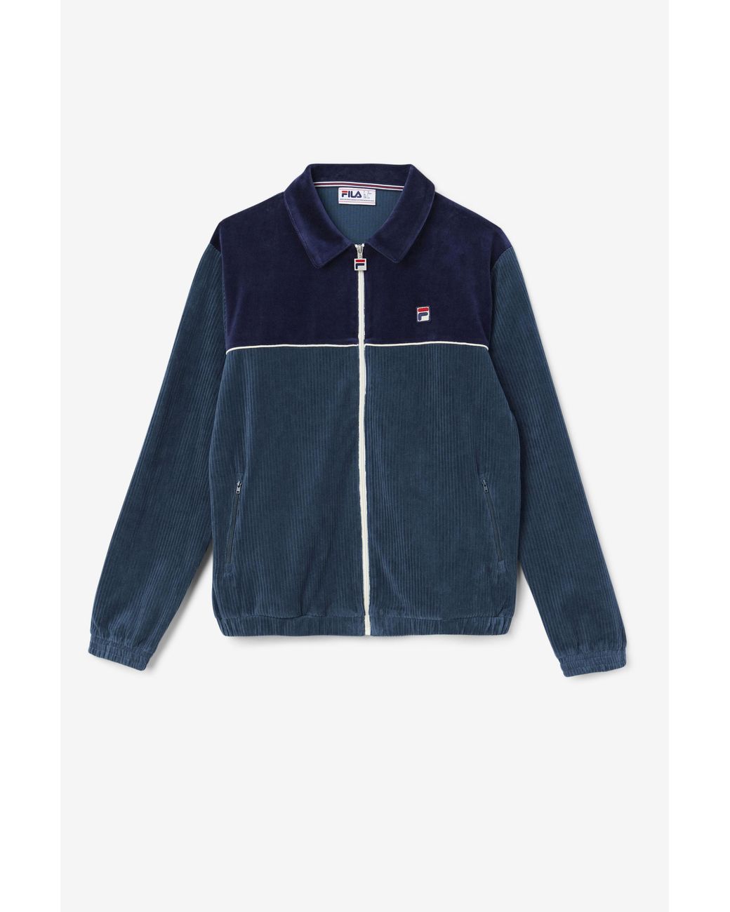 Fila Gerard Velour Jacket in Blue for Men