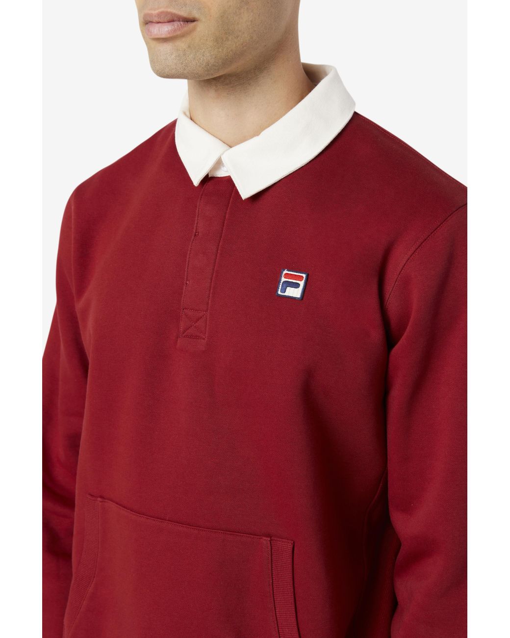 fila edison sherpa rugby shirt
