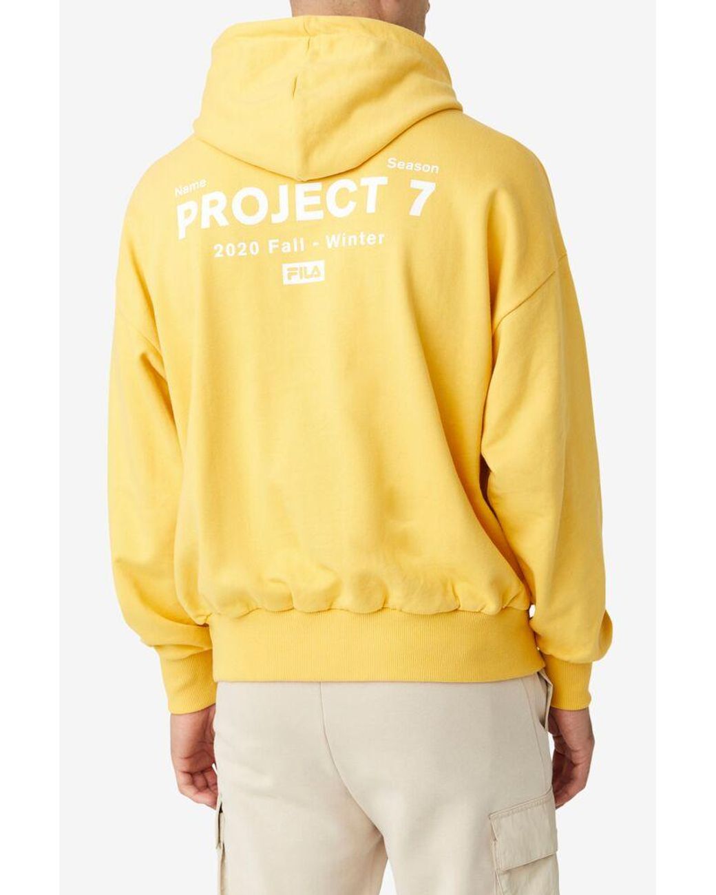 fila hoodie yellow