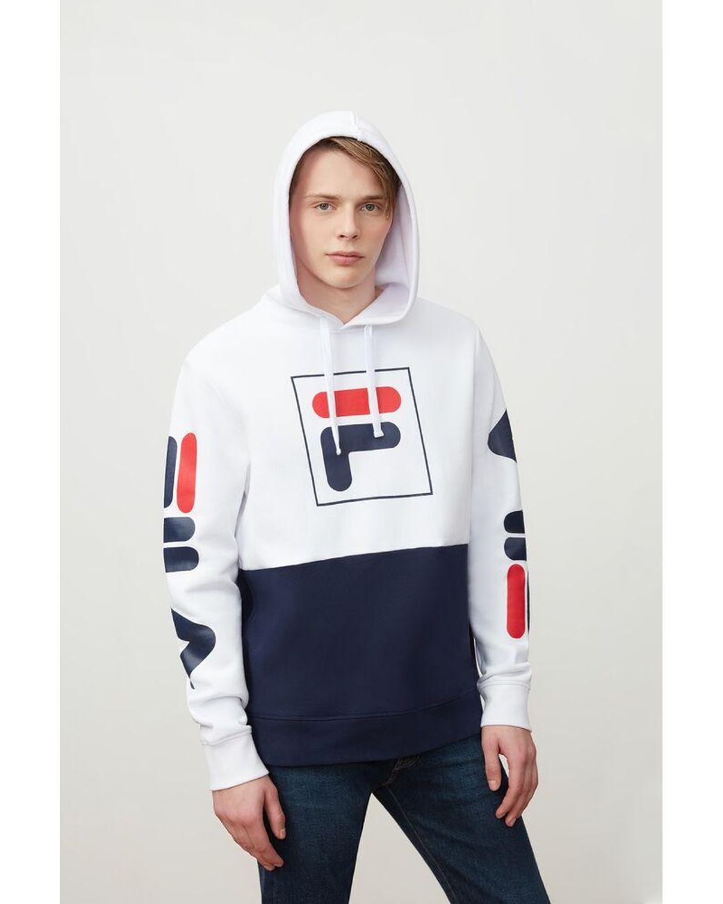 Fila Fleece Marzio Hoodie in Blue for Men - Lyst