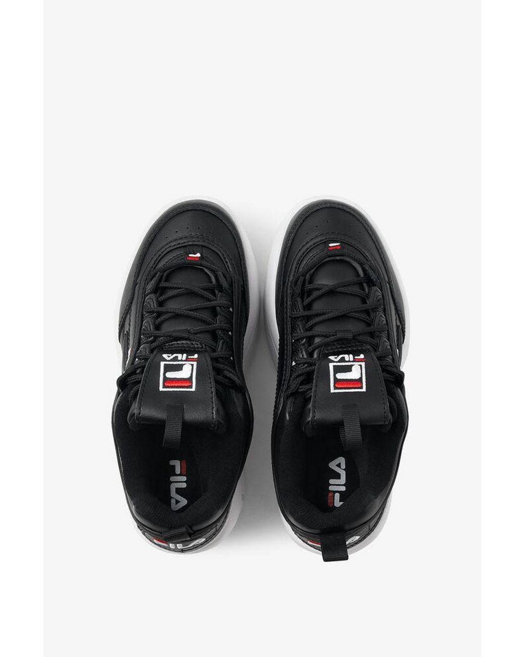 fila disruptor wedge black