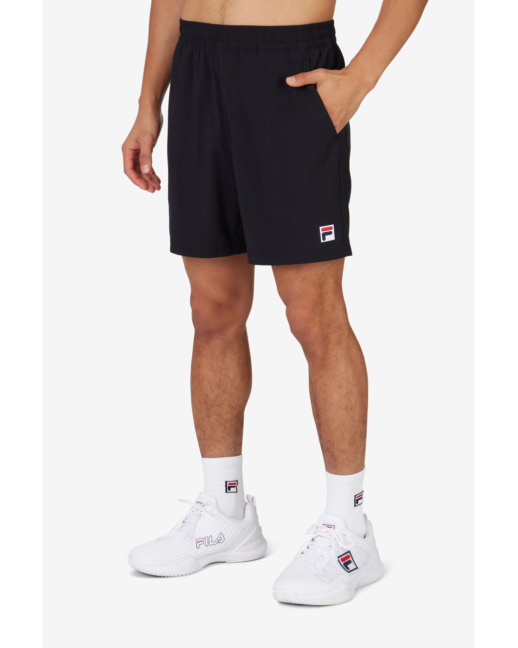 Fila Tennis Essentials Woven Short in Black for Men Lyst