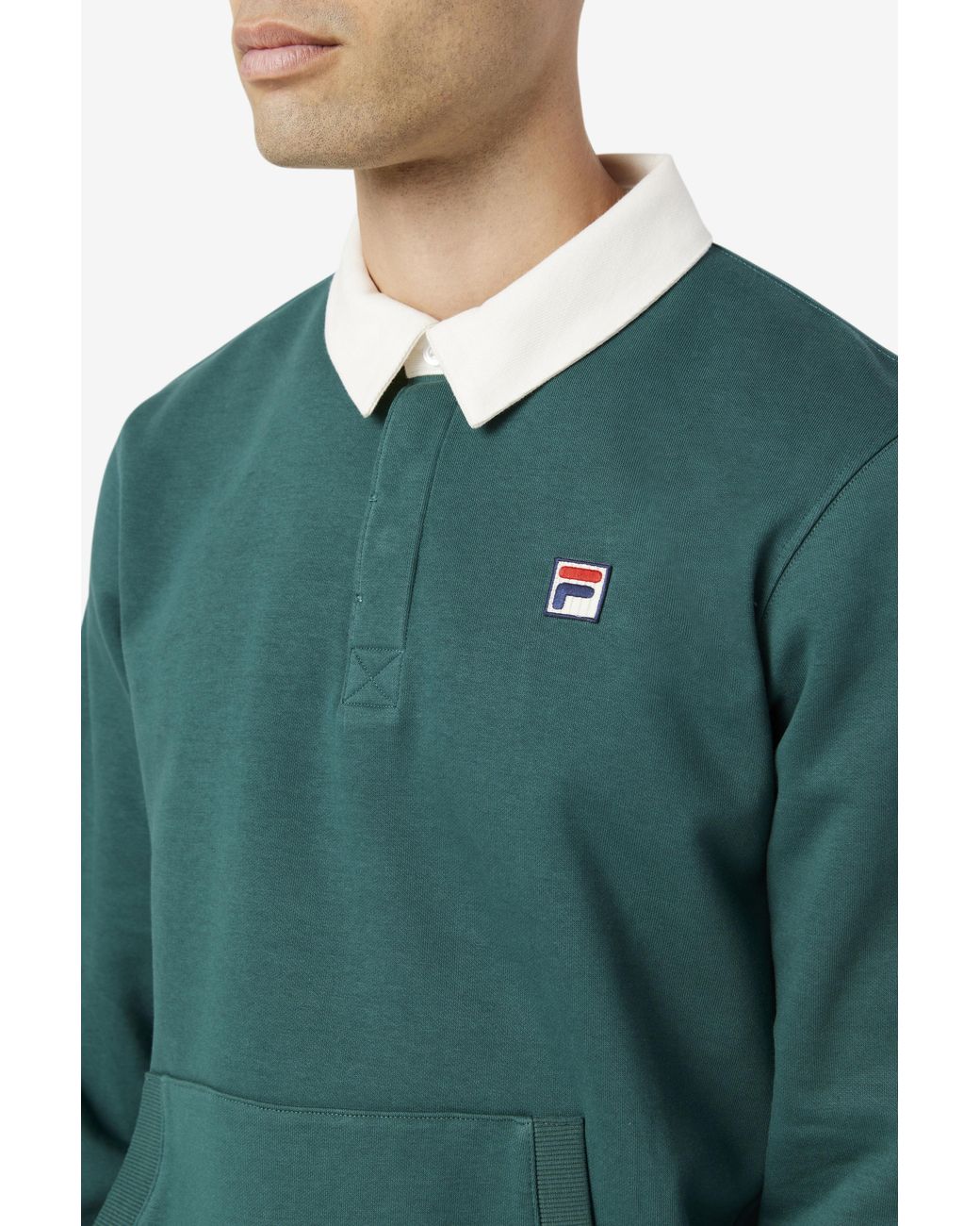 fila edison sherpa rugby shirt