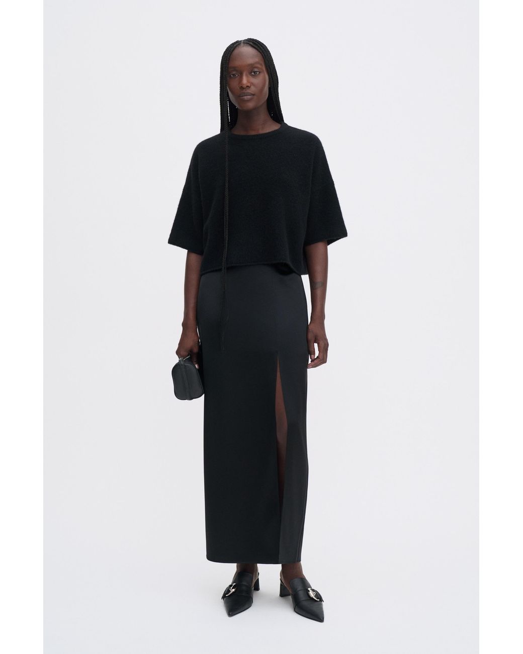 Filippa K Blue Wool Yak Tee