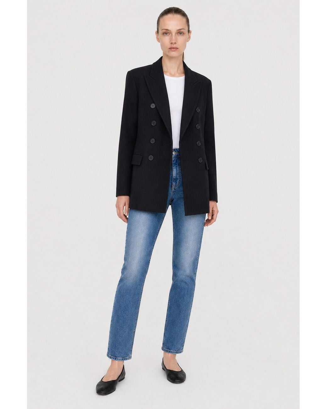 Filippa K Blue Tailored Peacoat