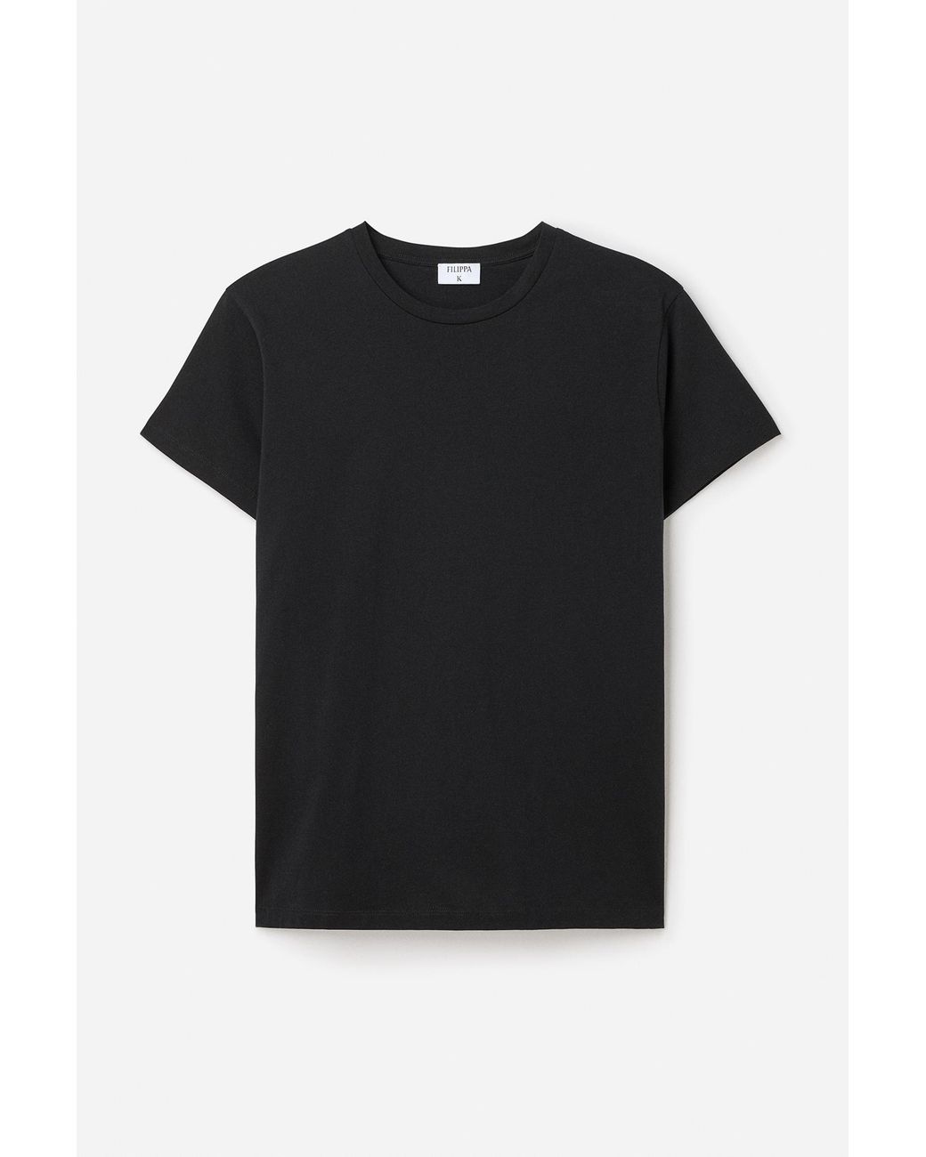 Filippa K Black Lightweight Cotton Tee for men