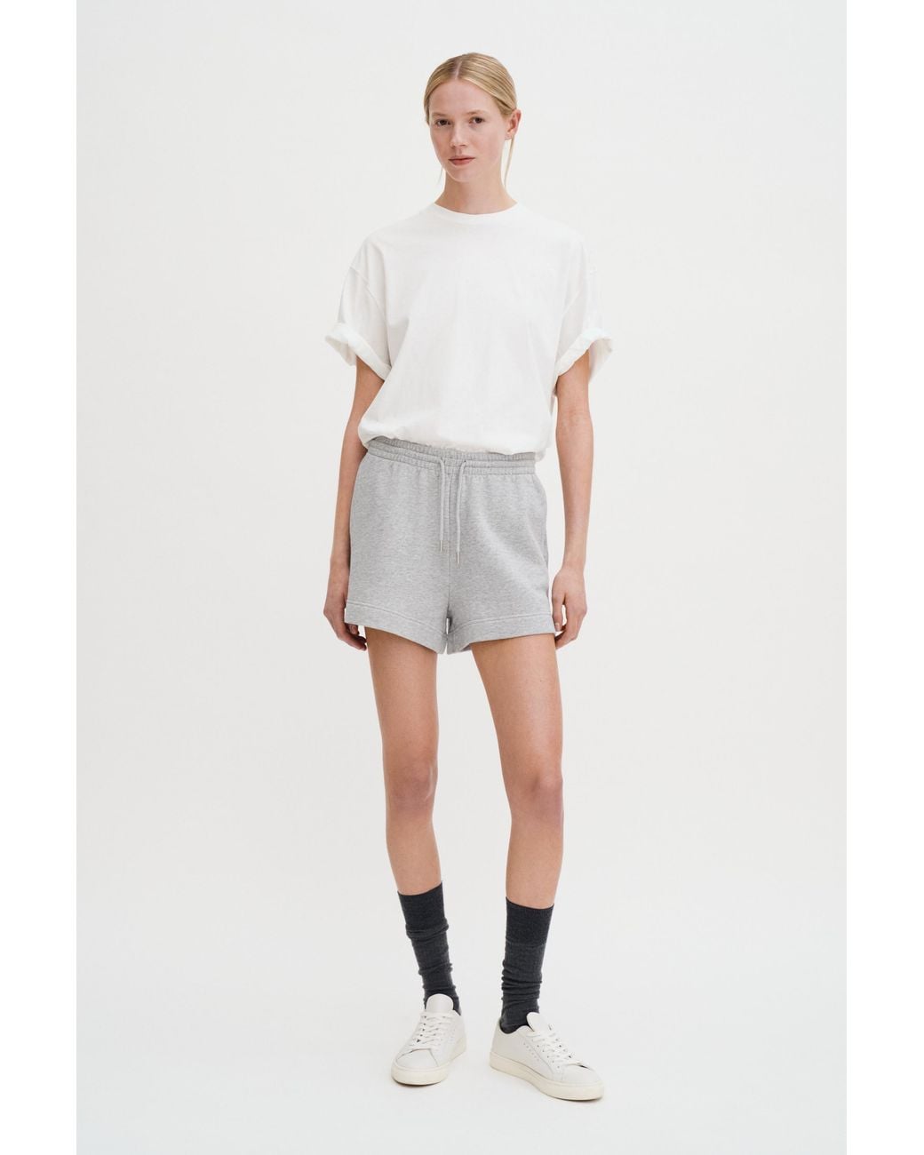 Filippa K White Felpa Shorts