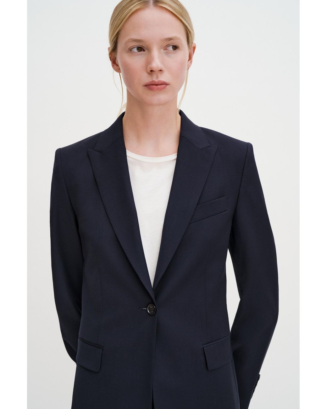 Filippa K Blue Sasha Cool Wool Blazer