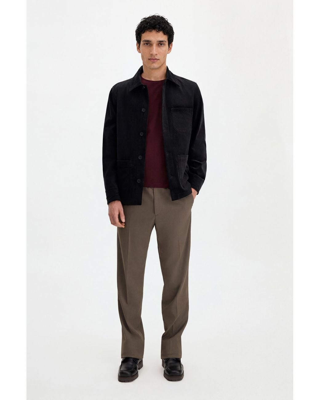 Filippa K Black Taylor Corduroy Jacket for men