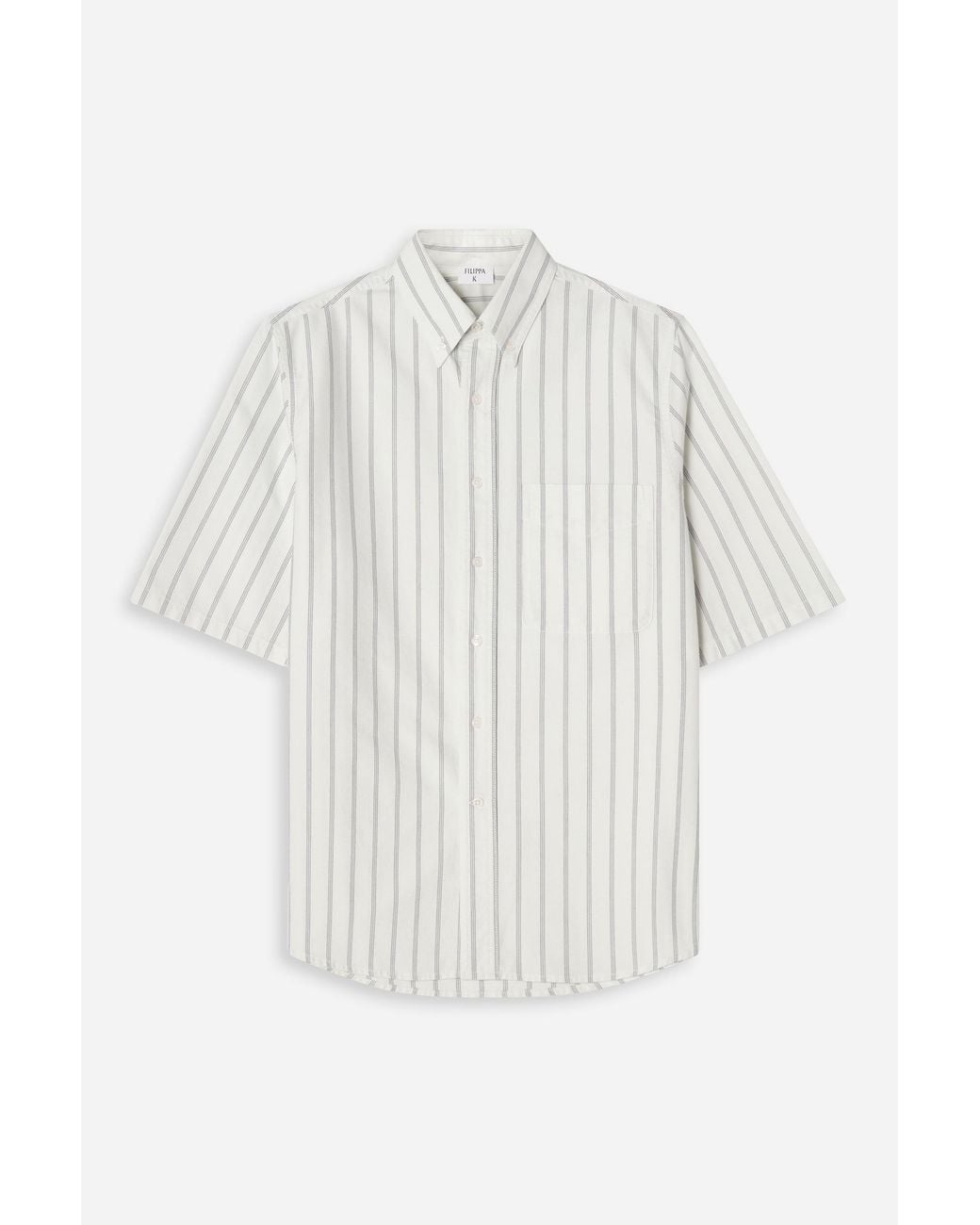Filippa K Blue Striped Oxford Shirt for men