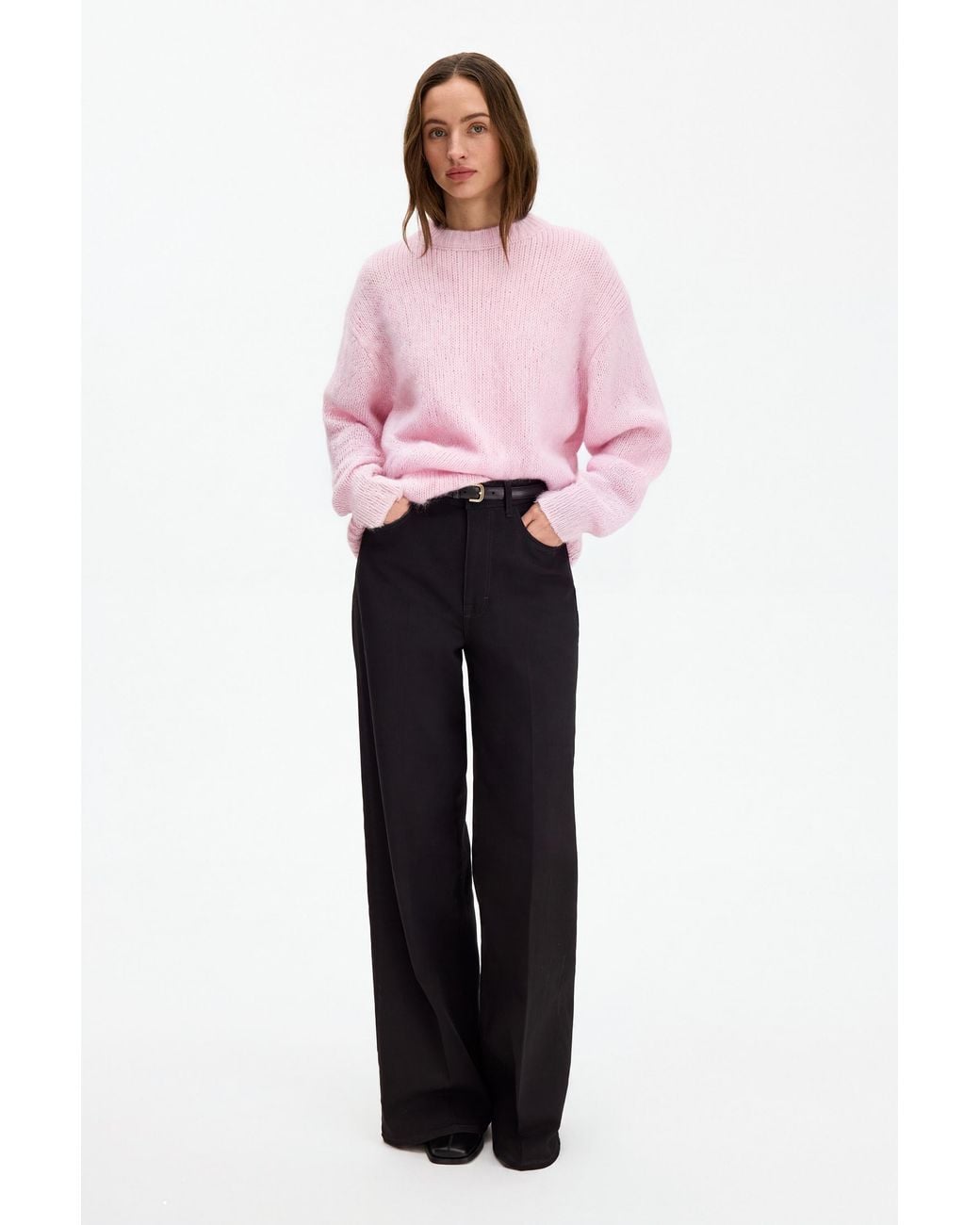 Filippa K Pink Hairy Alpaca Sweater