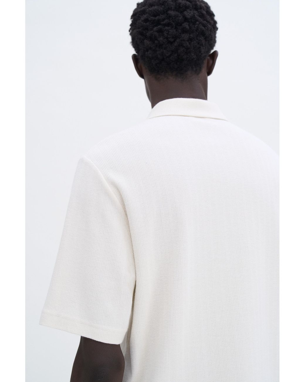 Filippa K White Cotton Jersey Polo Shirt for men