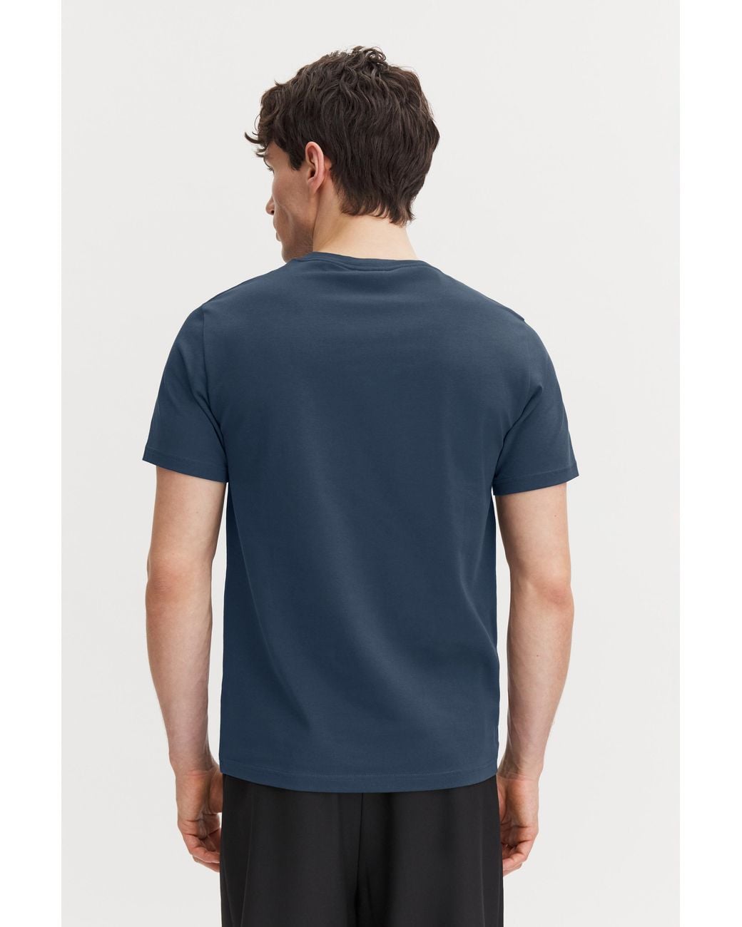 Filippa K Blue Stretch Cotton Tee for men