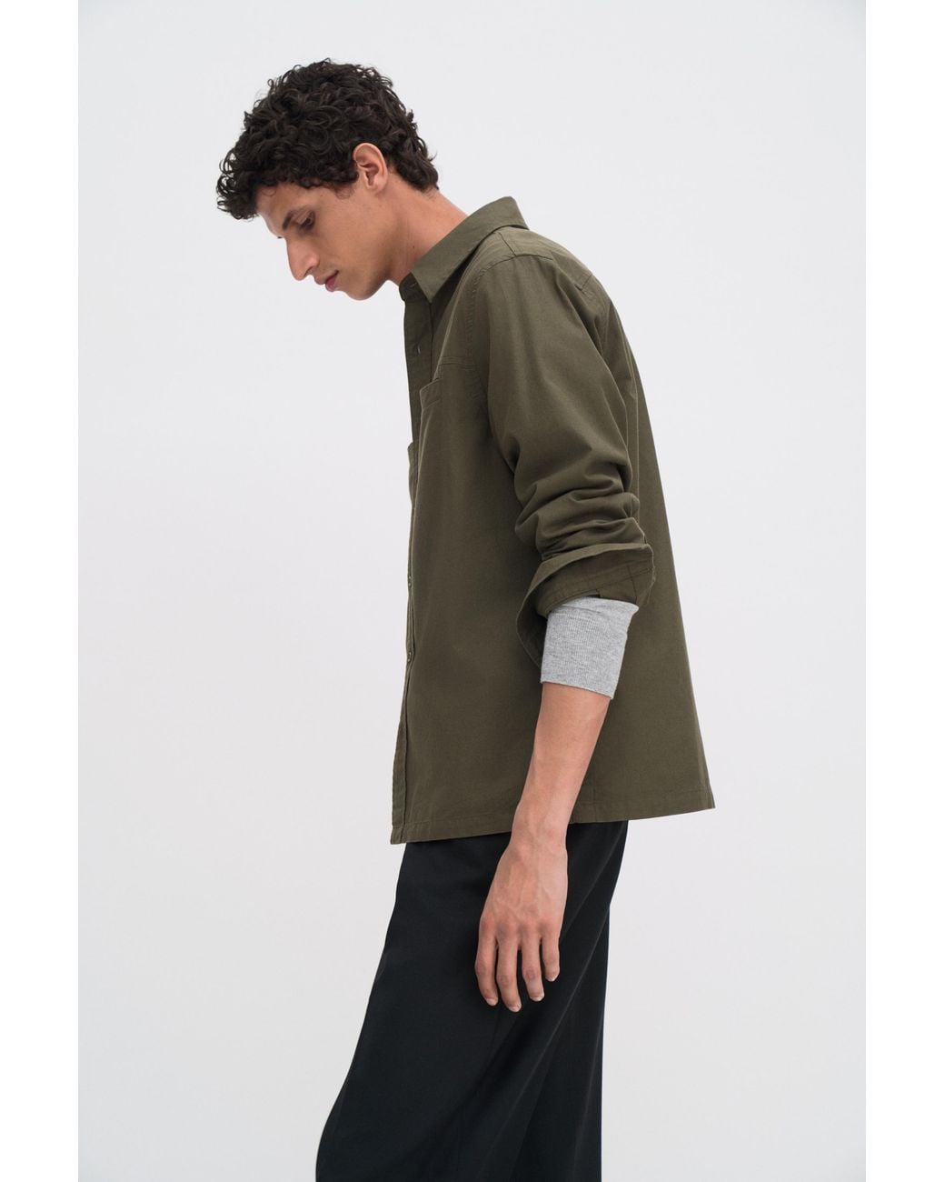 Filippa K Green Welt Pocket Shirt for men