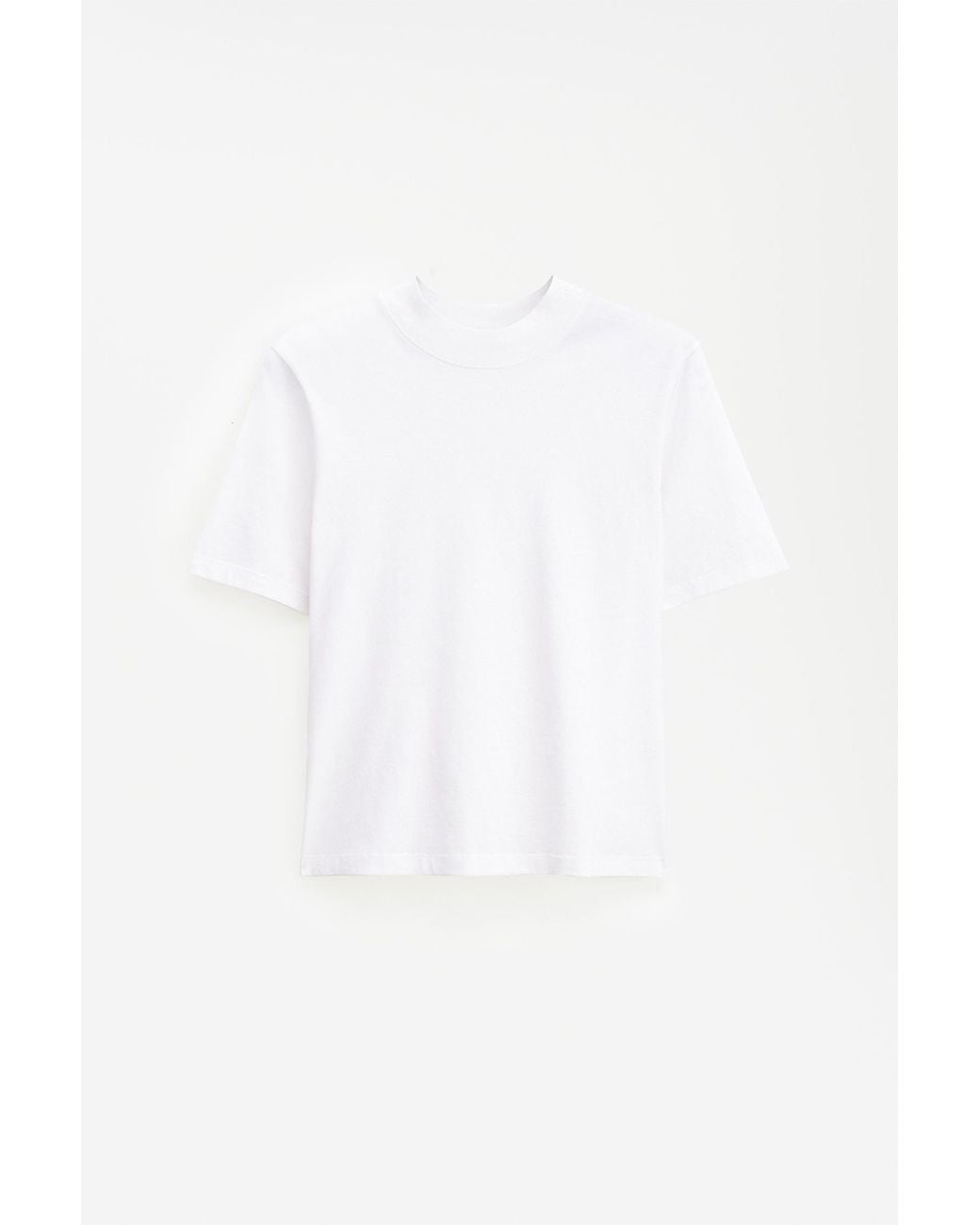 Filippa K White Mock Neck Tee