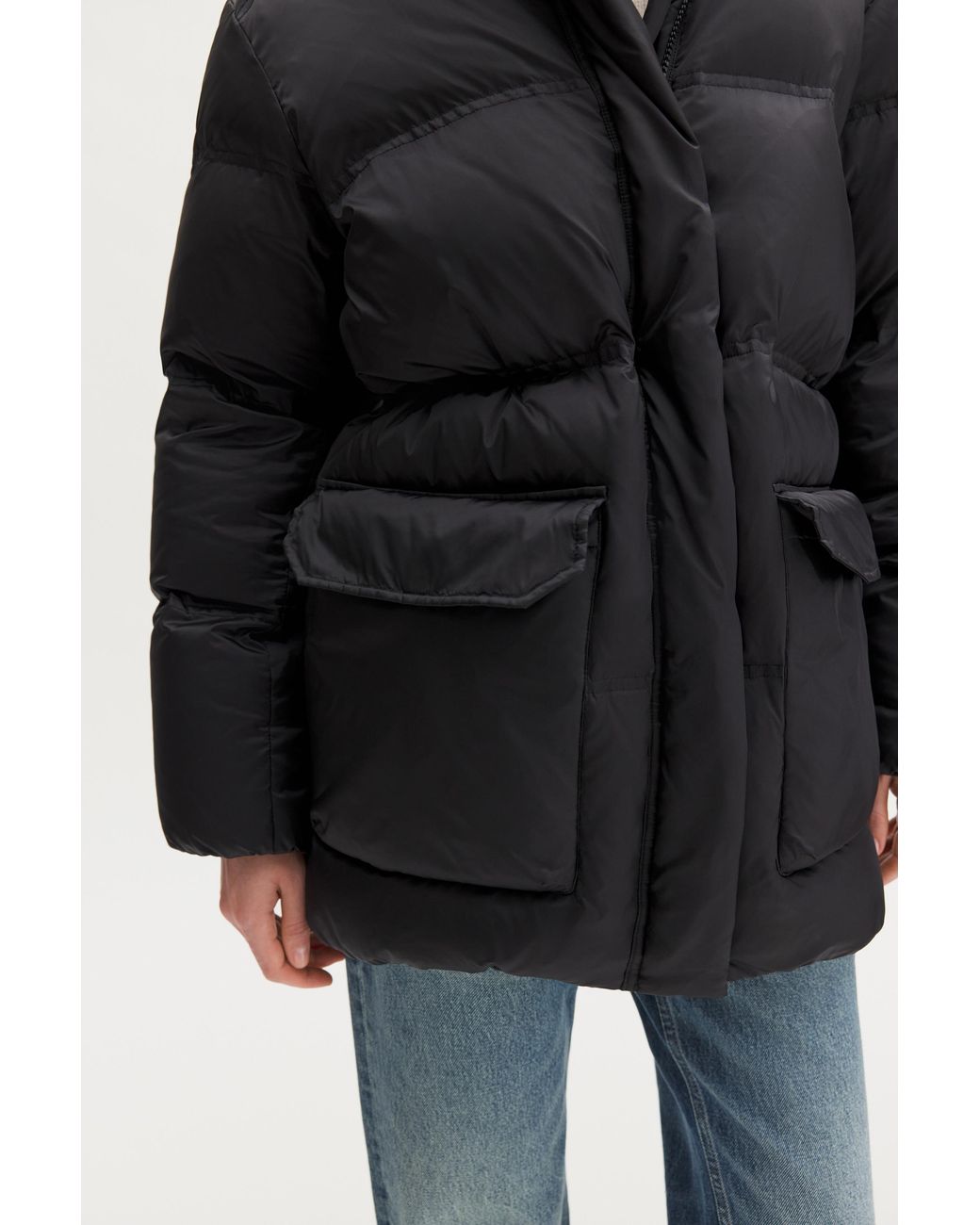 Filippa K Blue Hooded Puffer Jacket