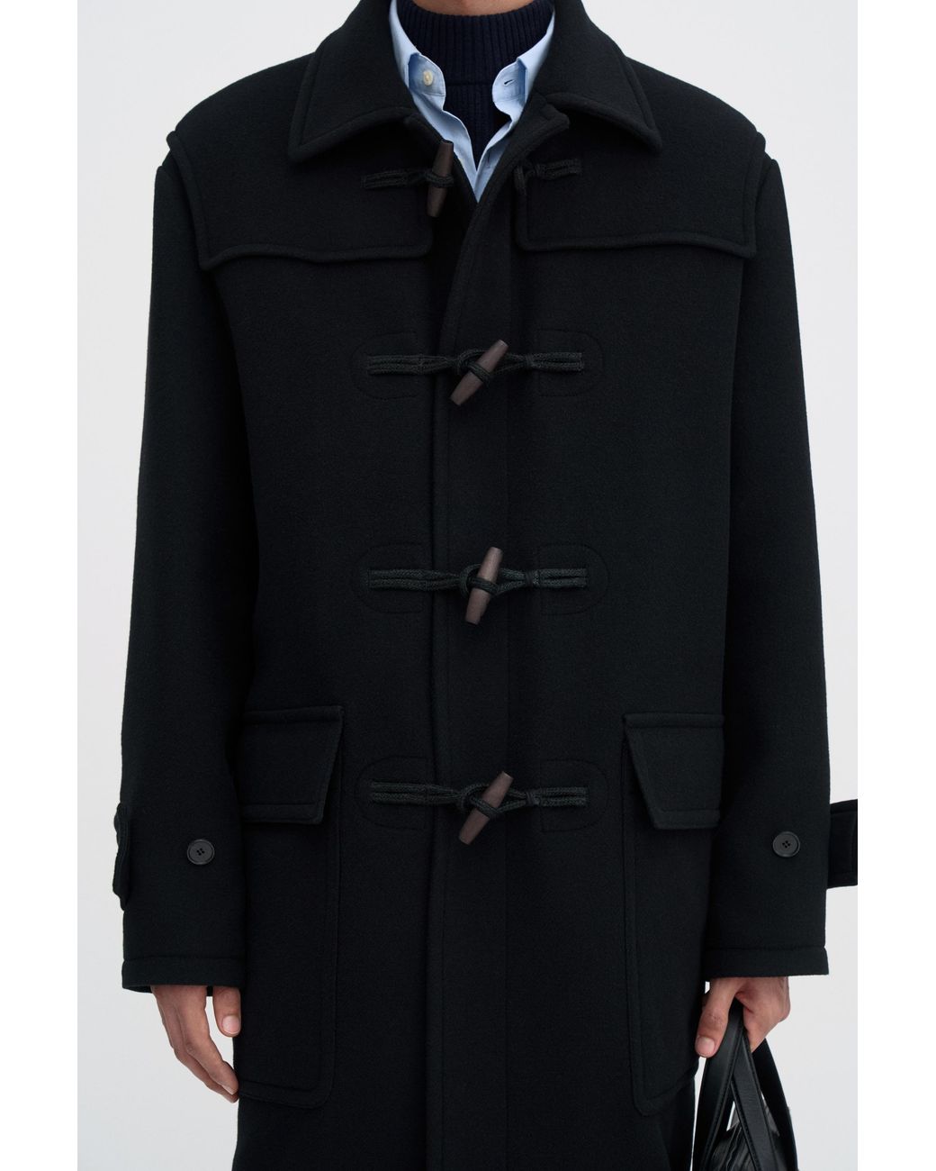 Filippa K Blue Monty Duffle Coat for men