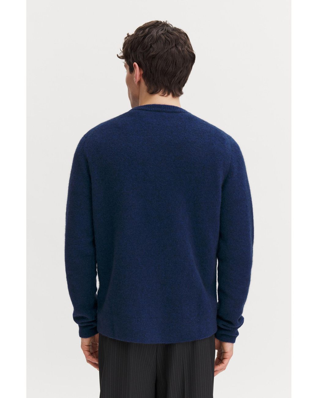 Filippa K Blue Wool Yak Sweater for men