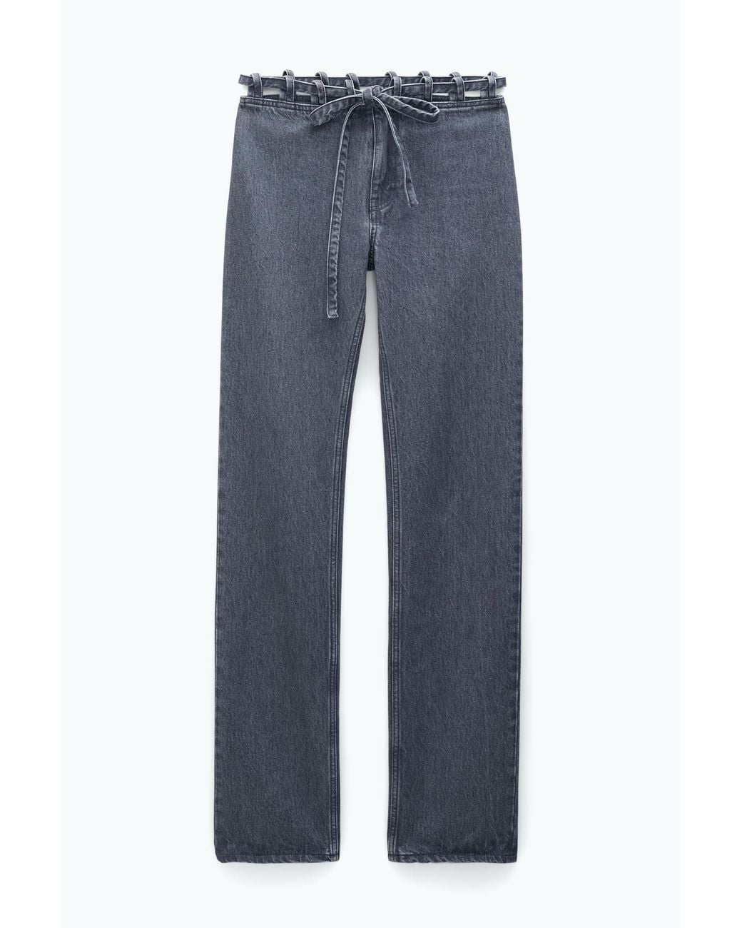 Filippa K Blue Lace Waist Jeans