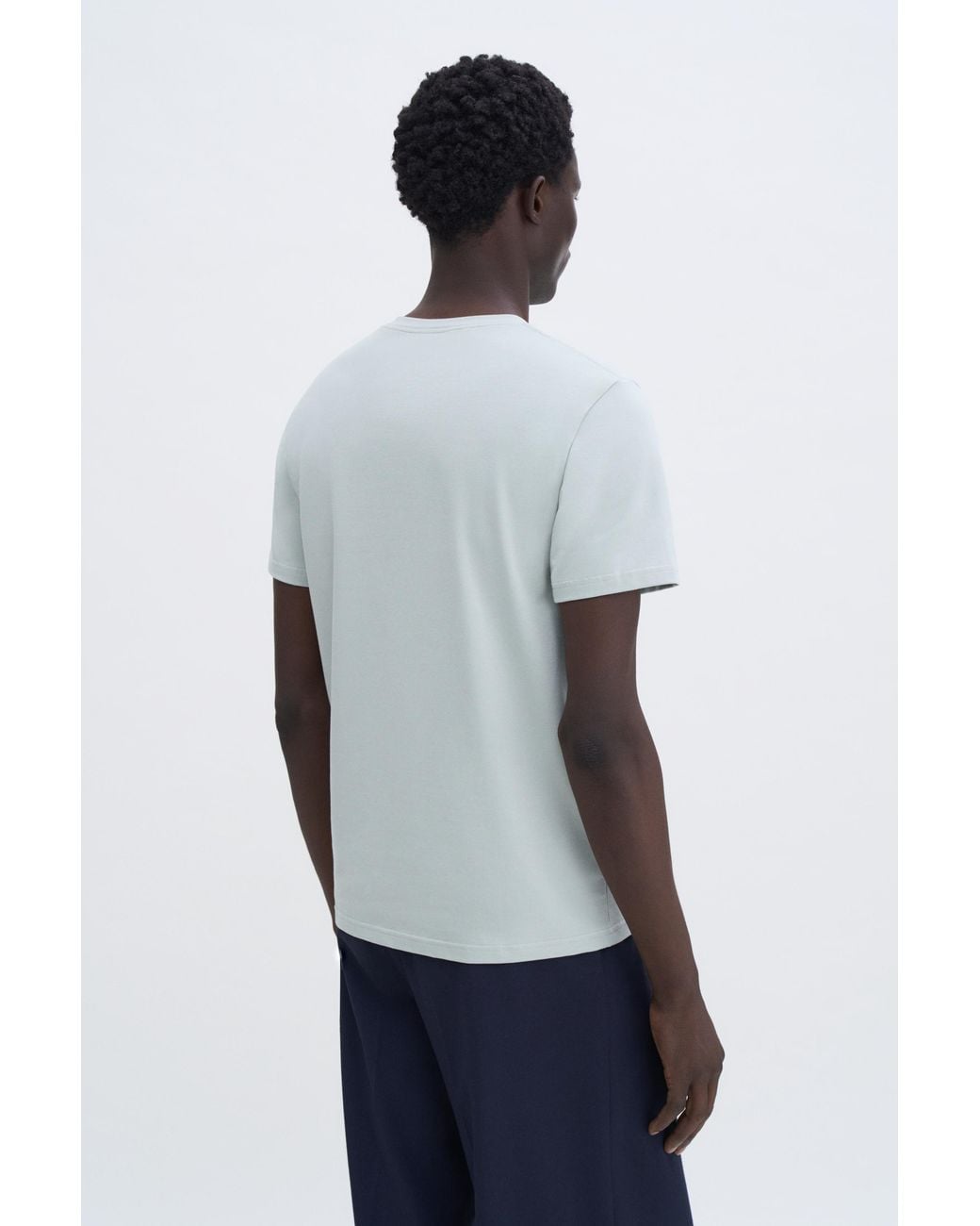 Filippa K Blue Stretch Cotton Tee for men