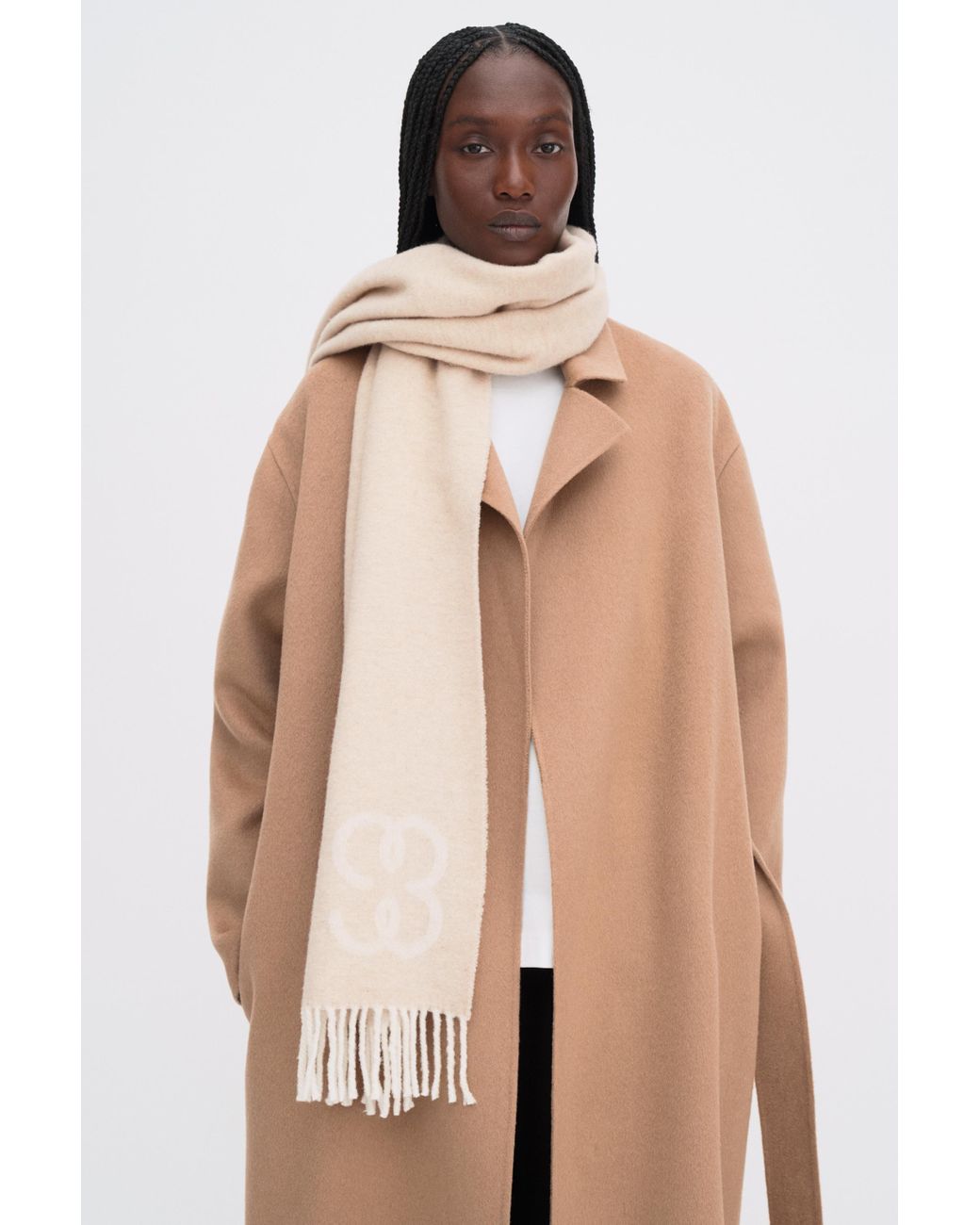 Filippa K Natural Monogram Scarf