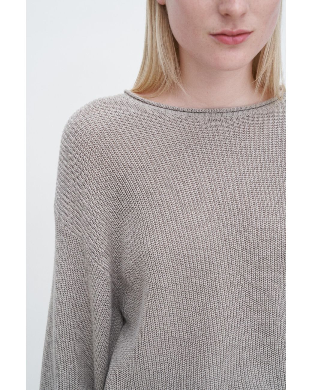Filippa K Gray Relaxed Linen Sweater