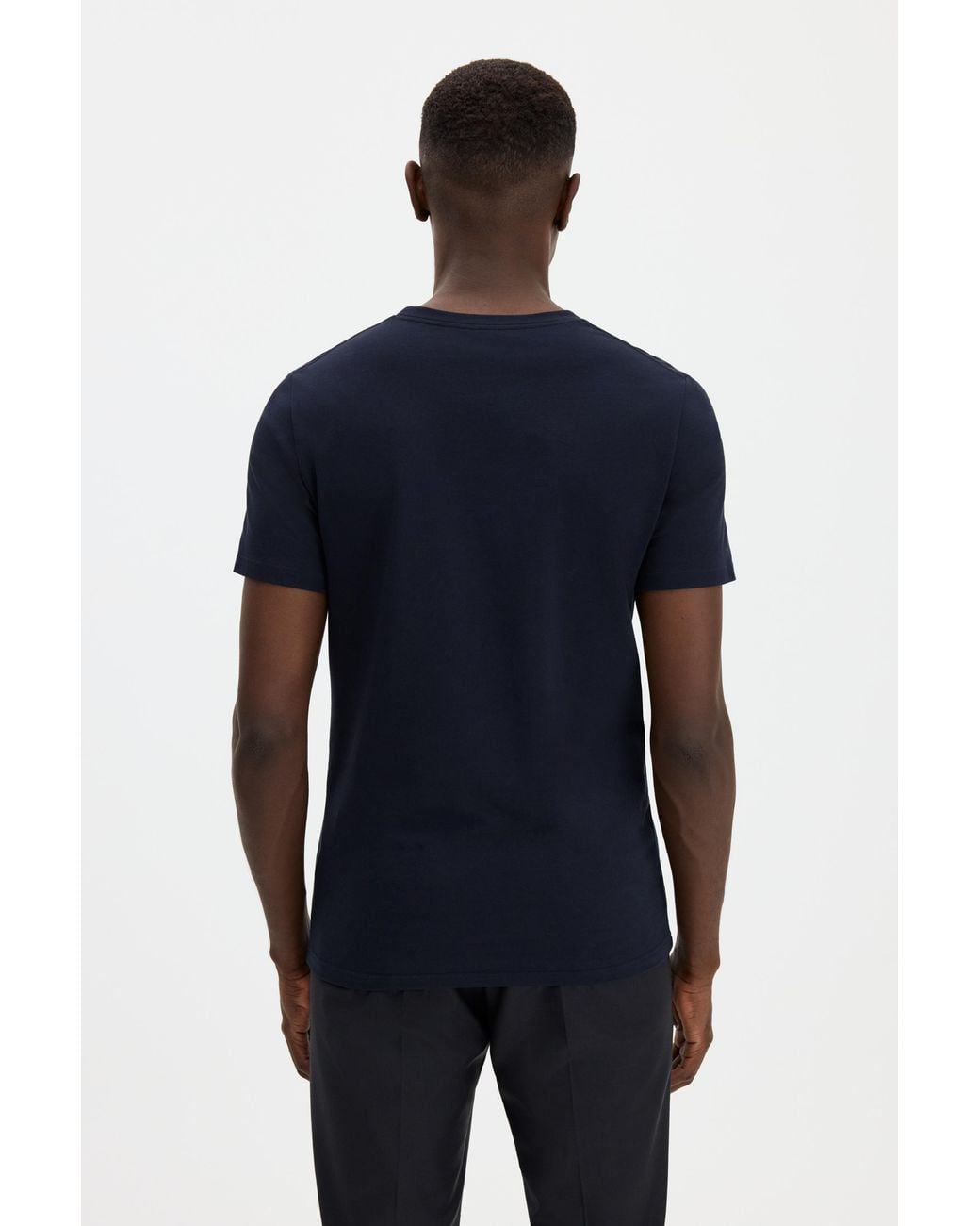 Filippa K Blue Stretch Cotton Tee for men