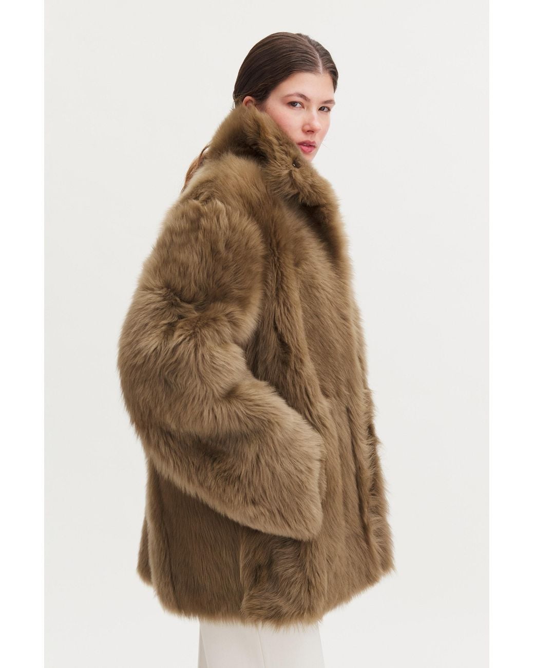 Filippa K Multicolor Shearling Coat