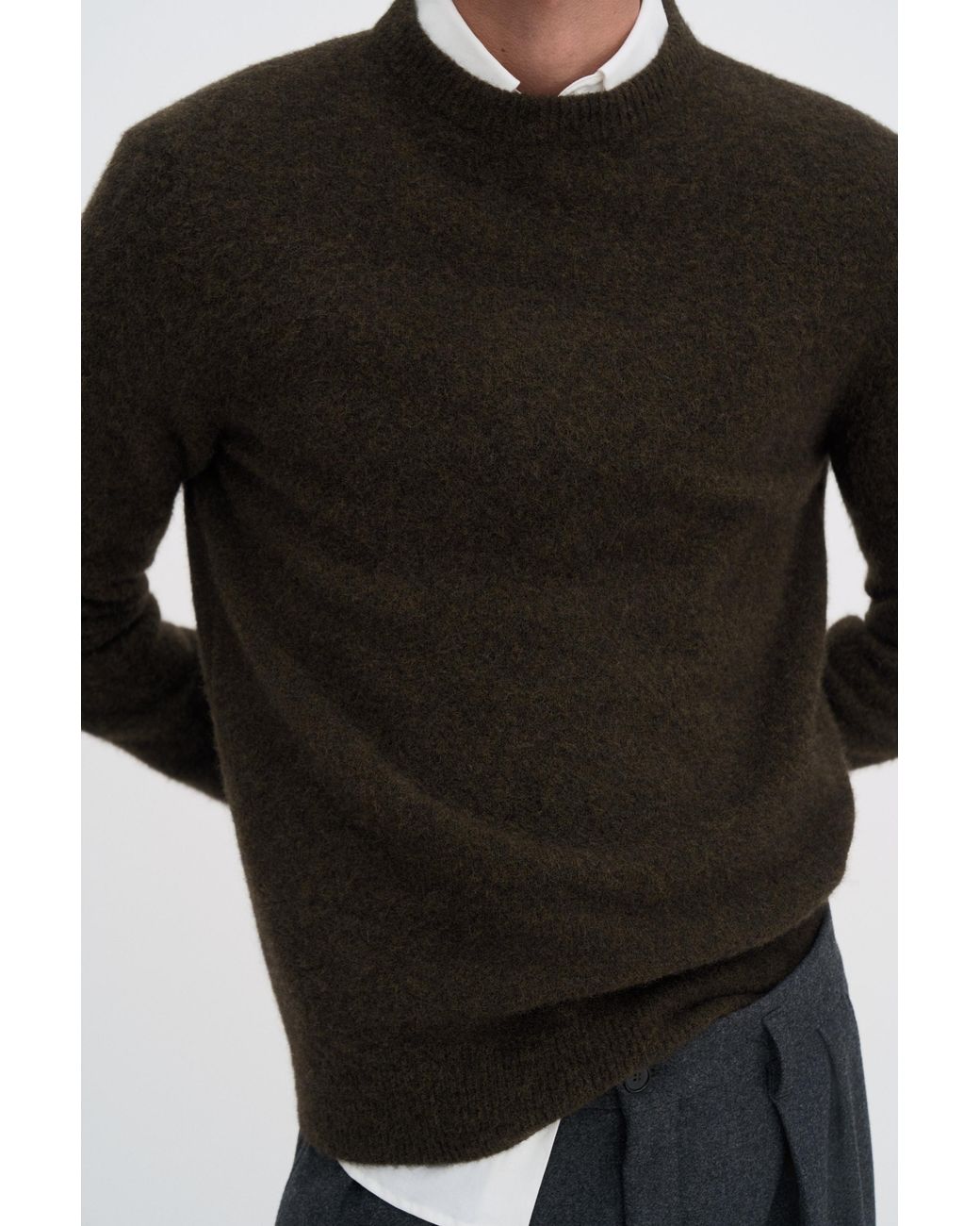 Filippa K Black Wool Yak Sweater for men