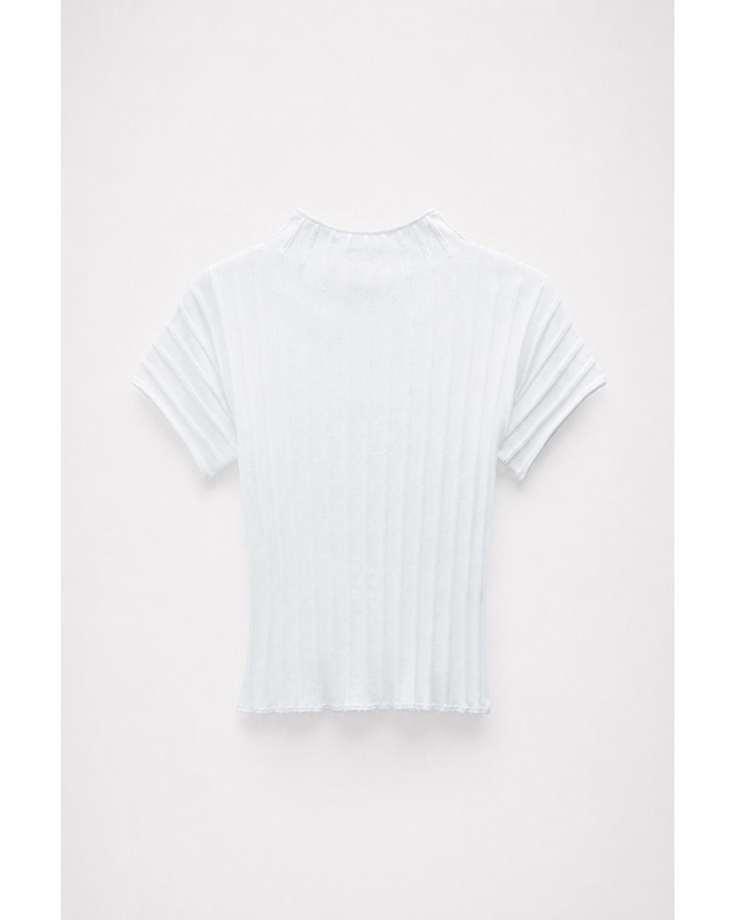 Filippa K White Mock Neck Top