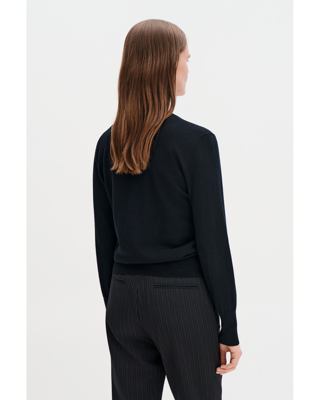 Filippa K Blue Merino Short Cardigan