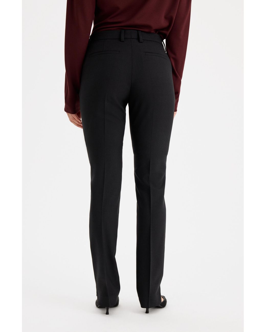 Filippa K Red Slim Slit Trousers