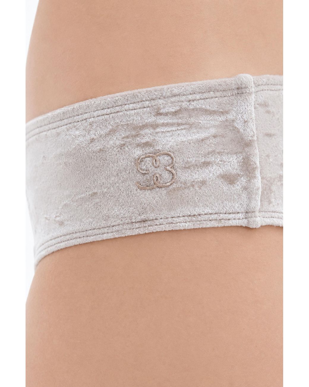 Filippa K White Velvet Hipster Swim Briefs