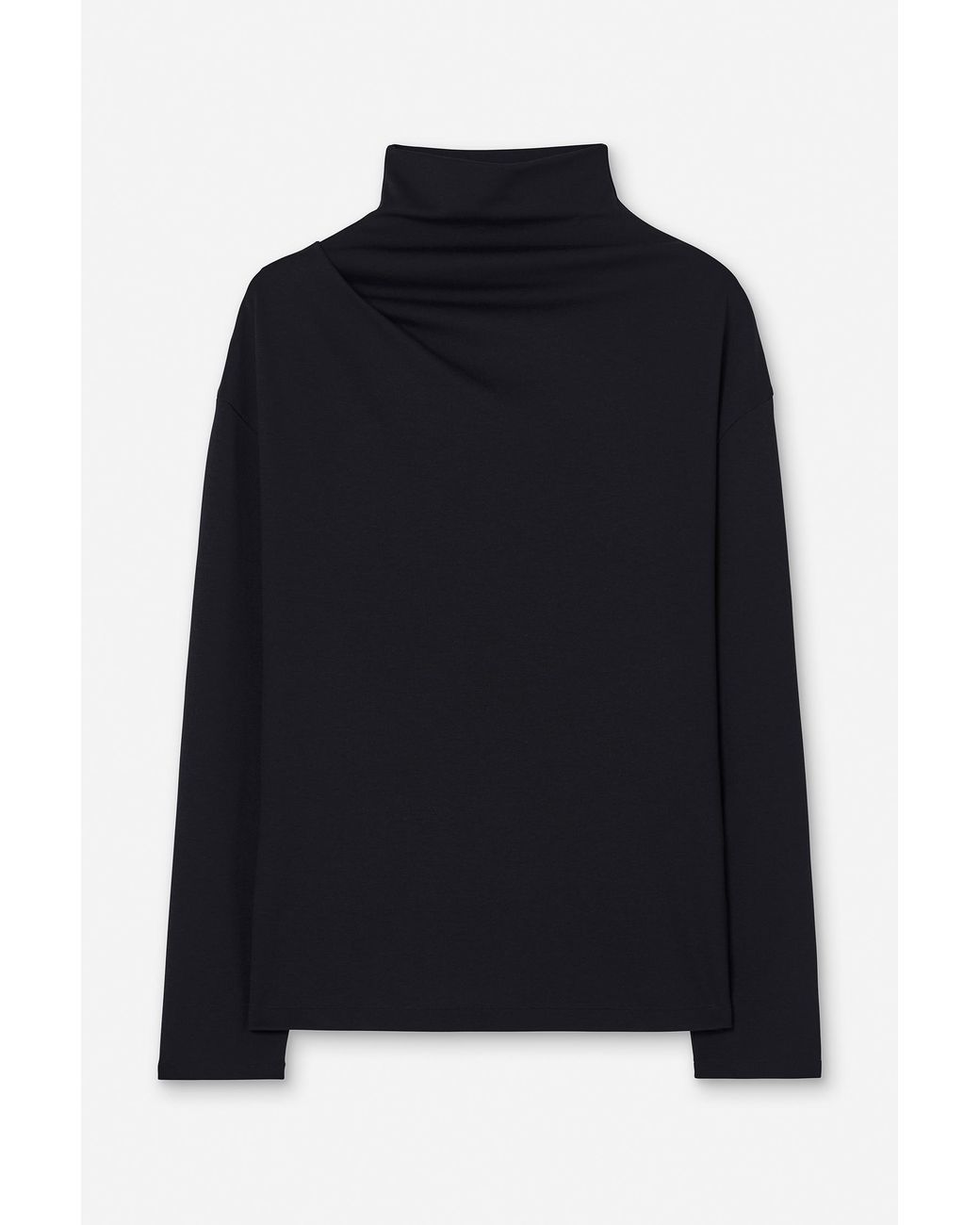 Filippa K Black Twisted Neck Top