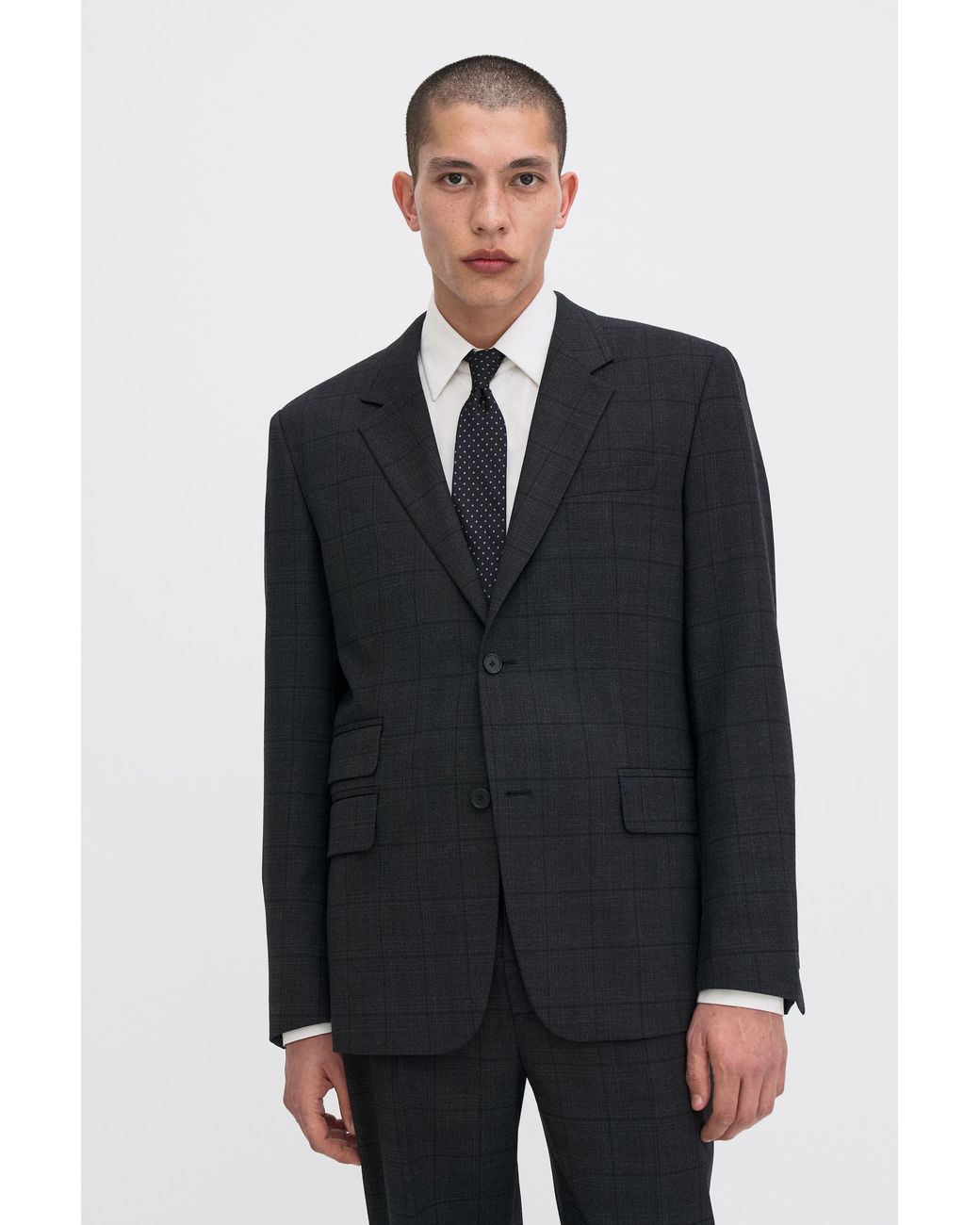 Filippa K Blue Cary Check Blazer for men