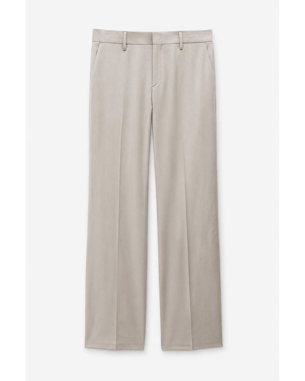 Filippa K White Bootcut Wool Trousers