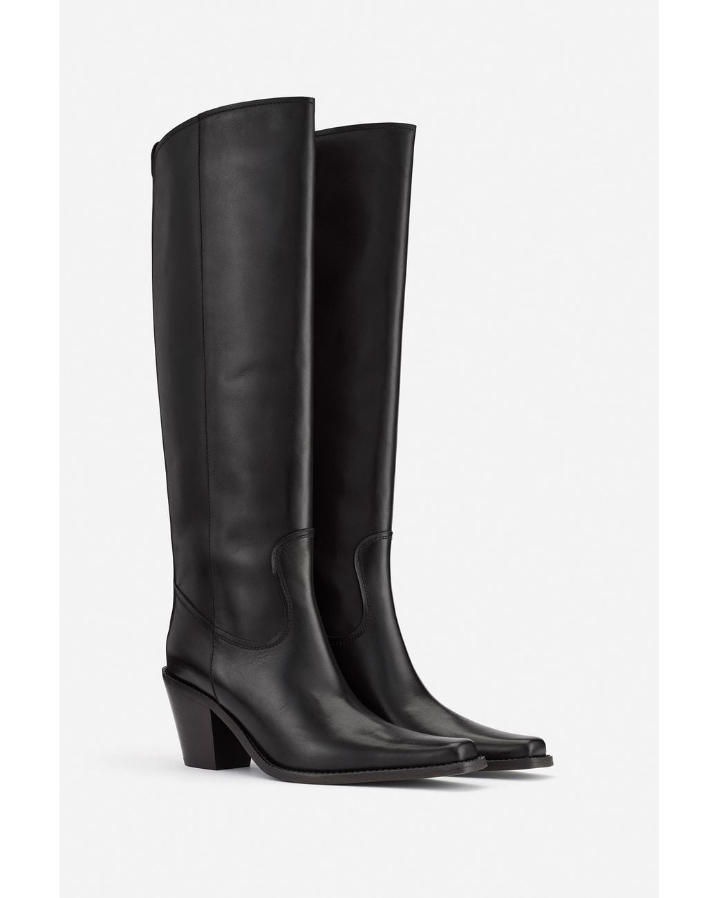 Filippa K Black Cowboy Leather Boots