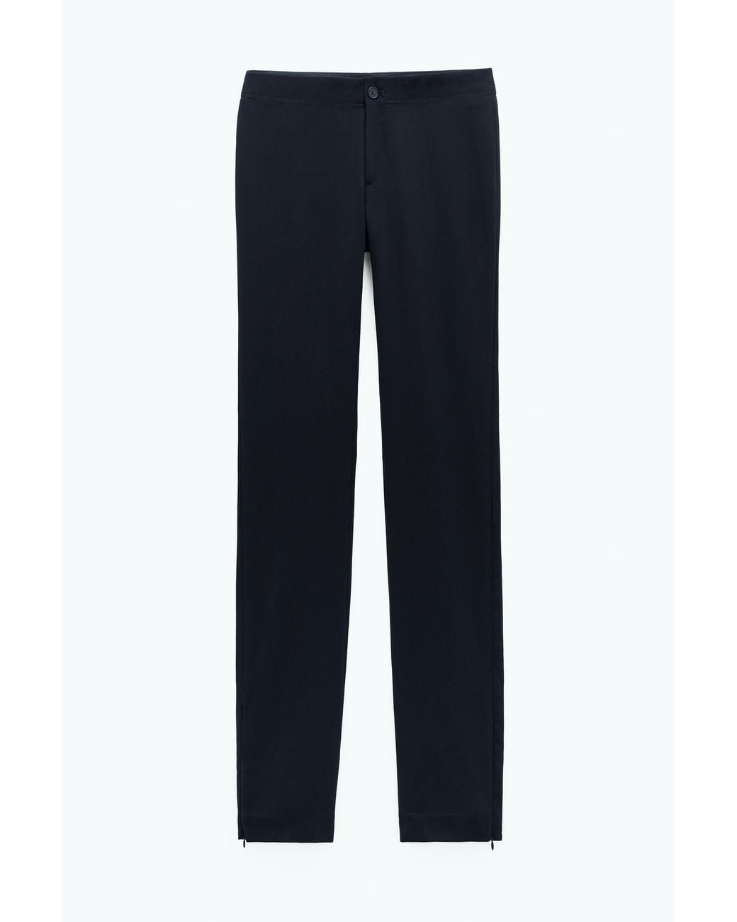 Filippa K Blue Slim Zip Trousers