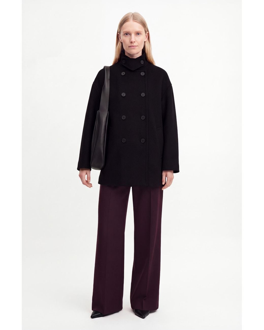 Filippa K Black Amelia Doublé Peacoat
