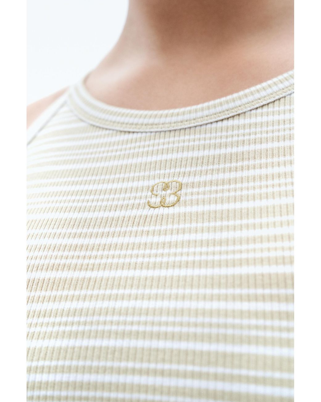 Filippa K White Striped Tank