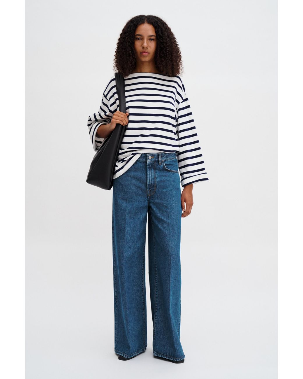 Filippa K Blue Cotton Mariner Top